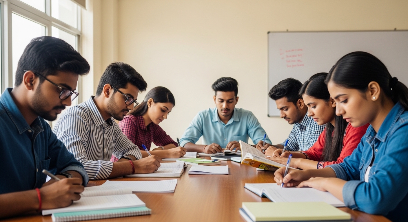 Students in group study